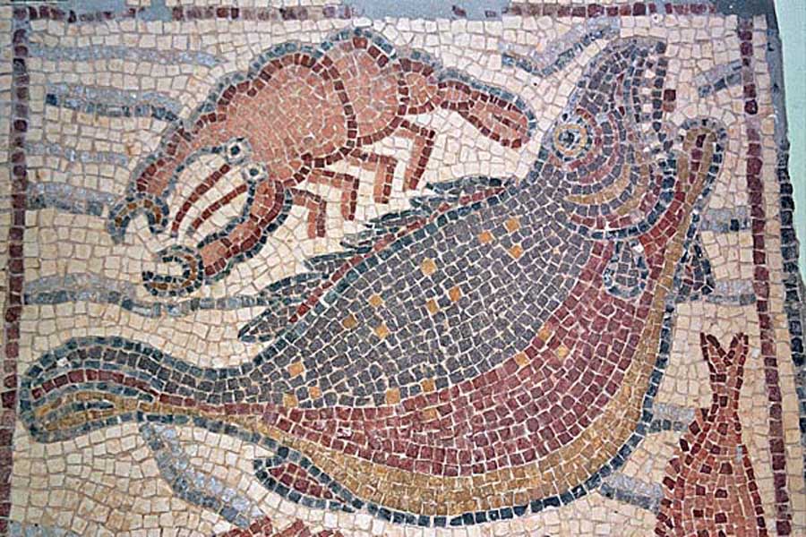 QsarLibia_MosaiciBizantini10.jpg - Mosaici Bizantini, pesci e crostacei