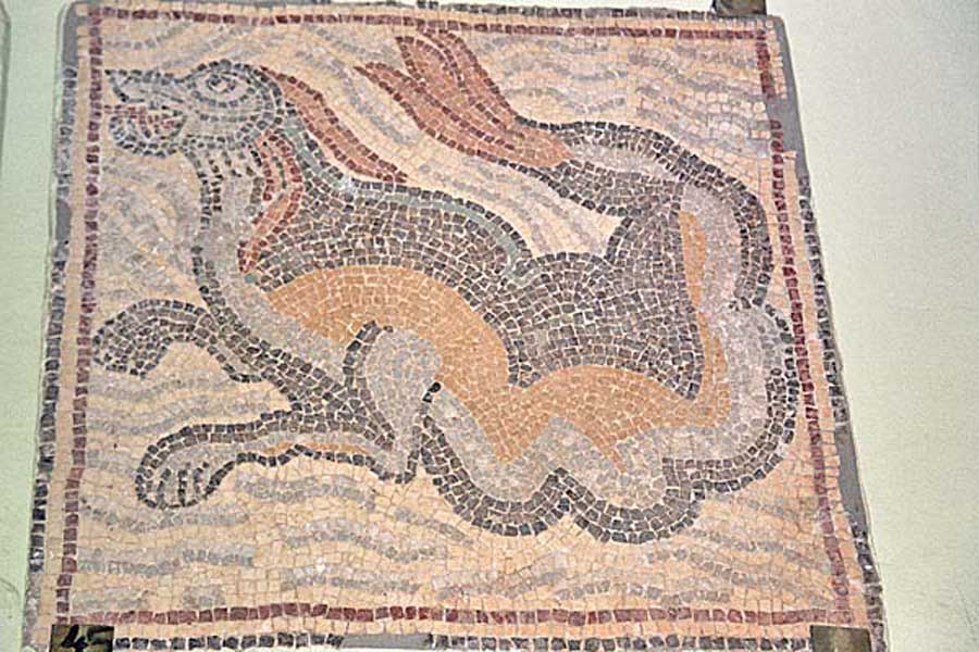 QsarLibia_MosaiciBizantini3.jpg - Mosaici Bizantini, figura mitologica