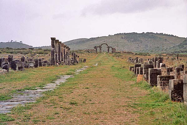 Marocco157.jpg - Il viale cerimoniale, Decumanus Maximus