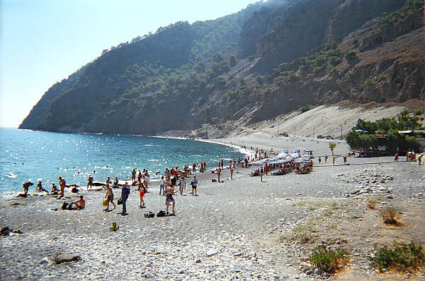 creta081.jpg - Il punto d'arrivo sulla spiaggia di Agia Roumeli