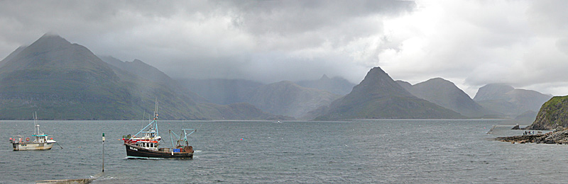 Elgol, veduta dei Monti Cuillin, Isola di Skye, Highlands